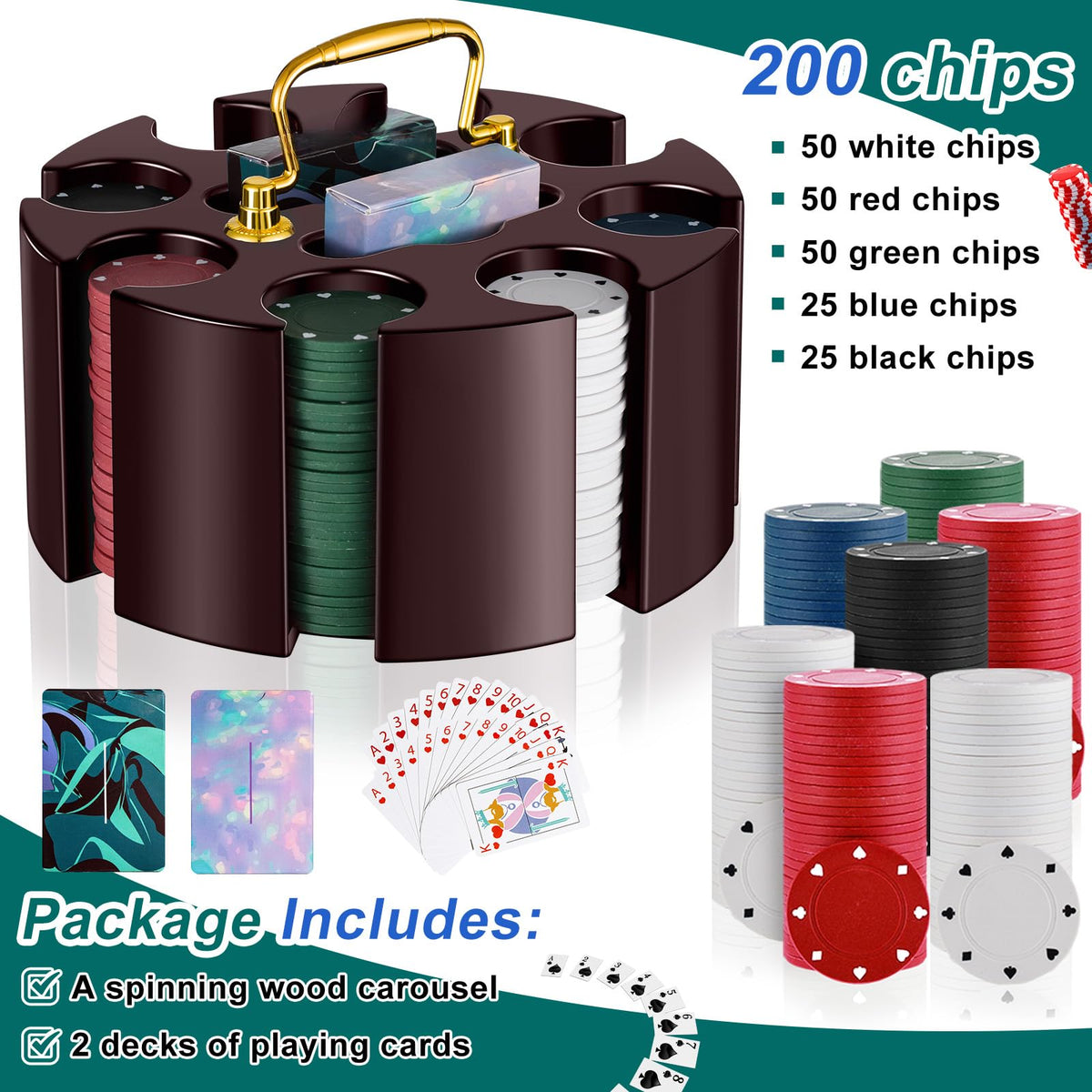 Wettarn wooden carousel case showcasing durable storage