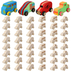 Wettarn wooden cars kit ready for painting and display