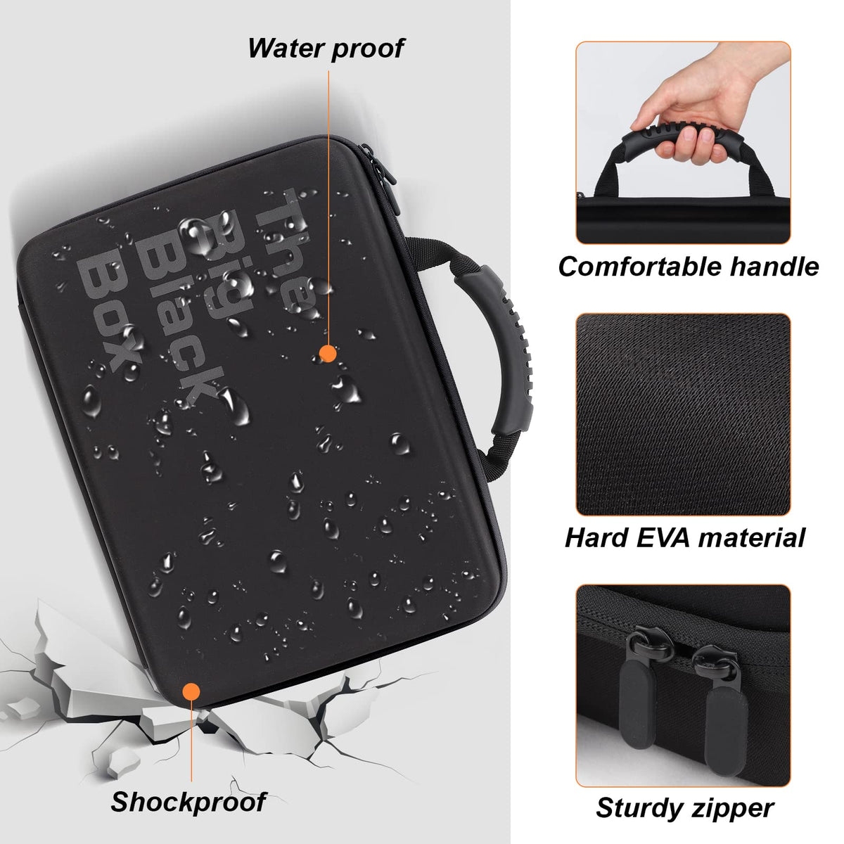 Wevbsiy inner sponge padding guards card edges during travel.
