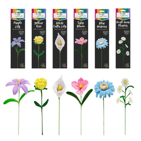 WeVeel Chenille Stem Flower Kit Lily bloom for a ready-to-display centerpiece