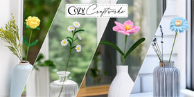 WeVeel Chenille Stem Flower Kit Step-by-step guides for beginners