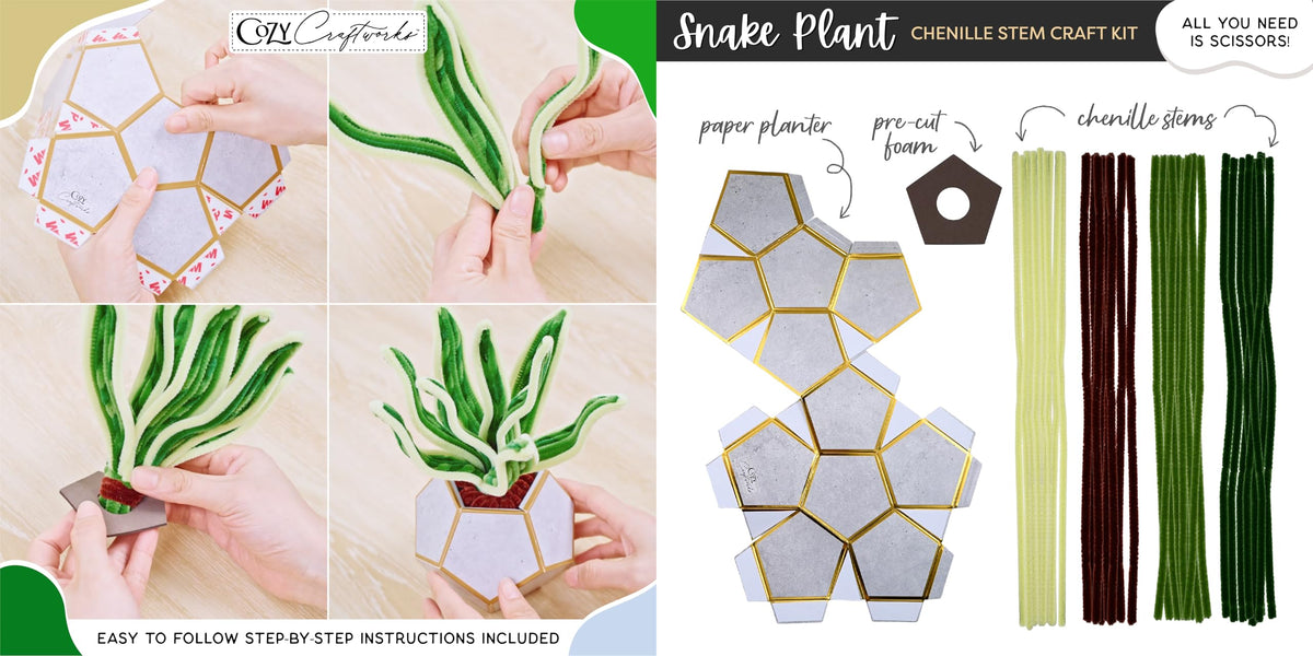 WeVeel Cozy Craftworks Chenille Stem Kit gift-ready decorations for gifting