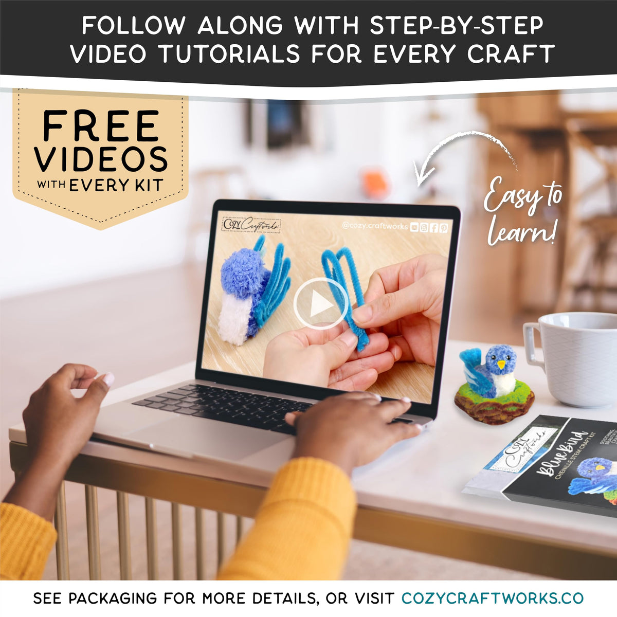 We Veel Cozy Craftworks relaxing crafting session hands-on activity