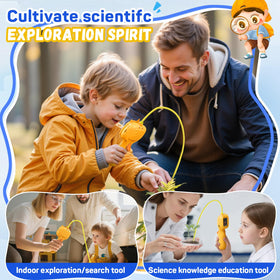 WEWAHIVER endoscope with eight adjustable LEDs delivers bright, clear images in low light.