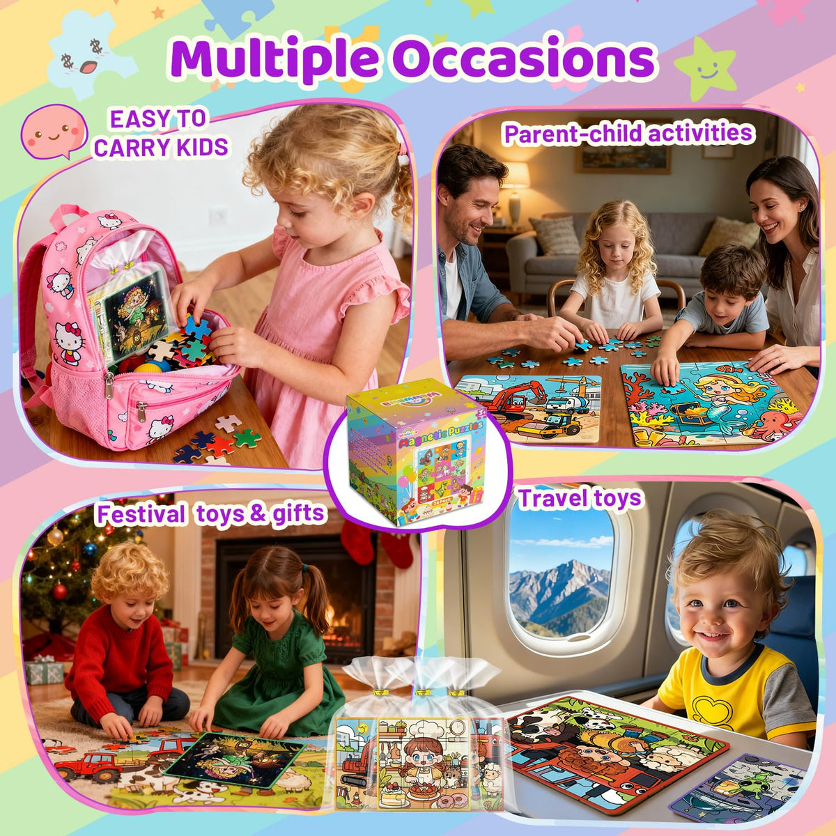 Wewwewa Farm magnetic puzzle promotes sequencing and motor control