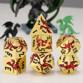weyano dragon dice percentile d% close-up for precise chance outcomes