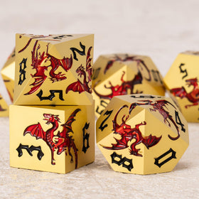 weyano dragon dice set gift case included for organized tabletop play