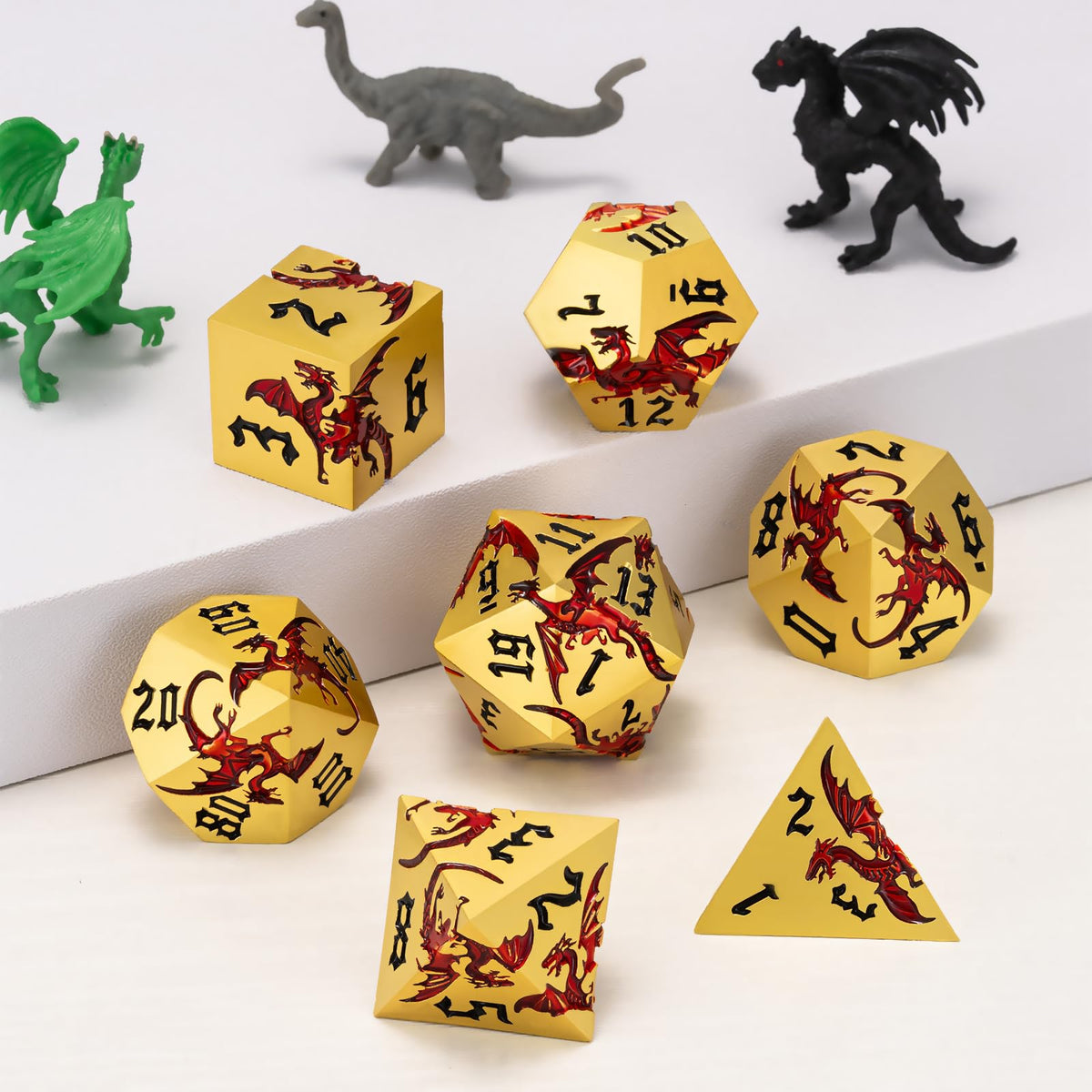 weyano metal finish dragon dice for durable, premium gaming feel