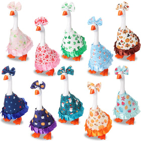 Weysat 10-set holiday outfits for mini desk goose, adds festive flair to your workspace.