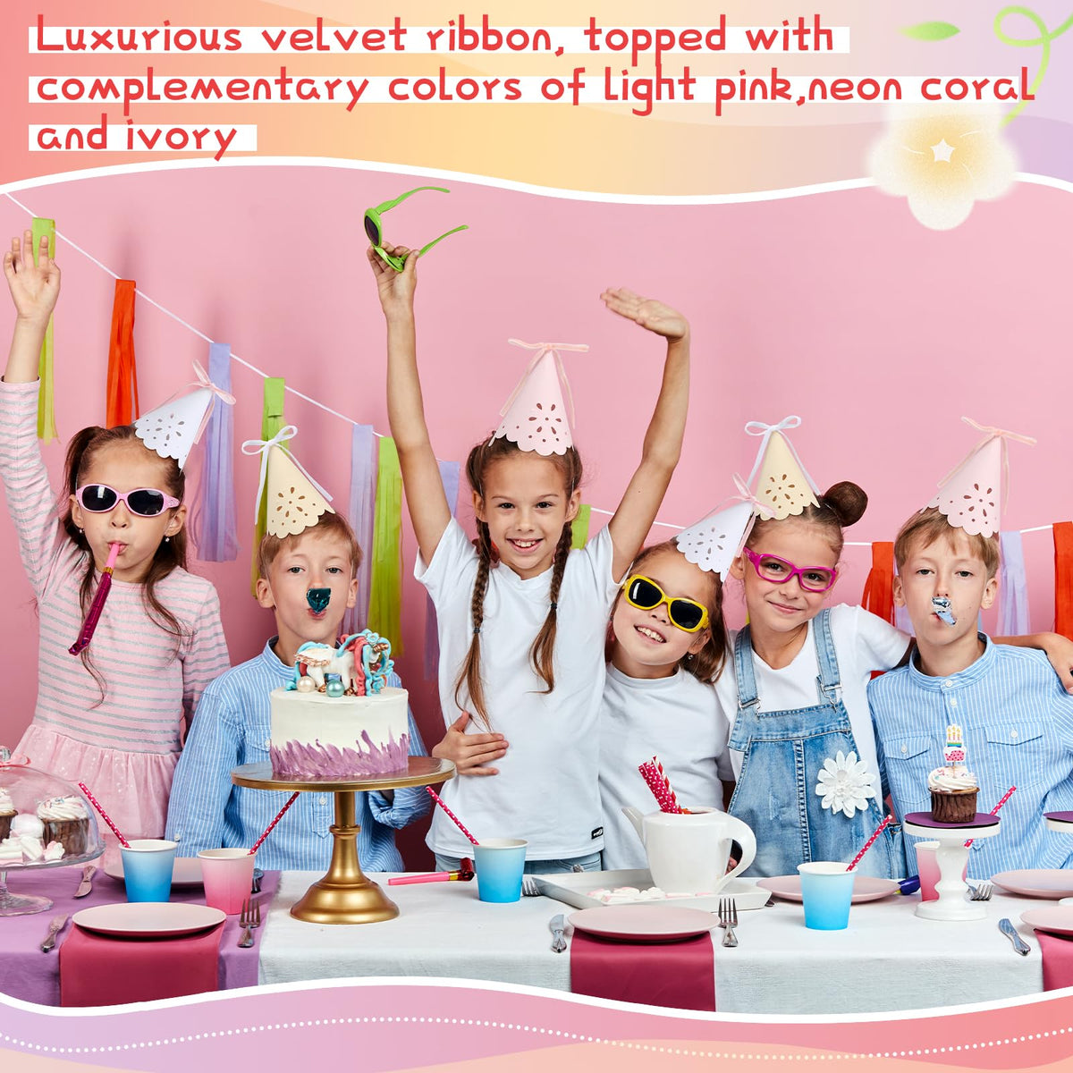 Weysat bulk-pack pastel hats offer affordable decor for large gatherings