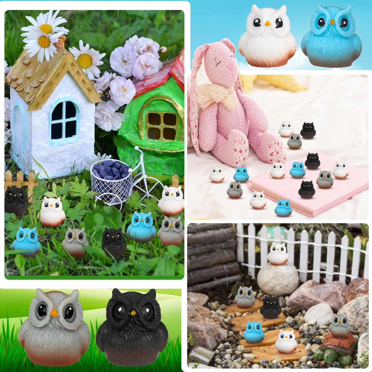 Weysat owl garden display demonstrates waterproof resin durability