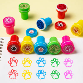 WHALEISLAND paw stamps create colorful activity moments at celebrations.