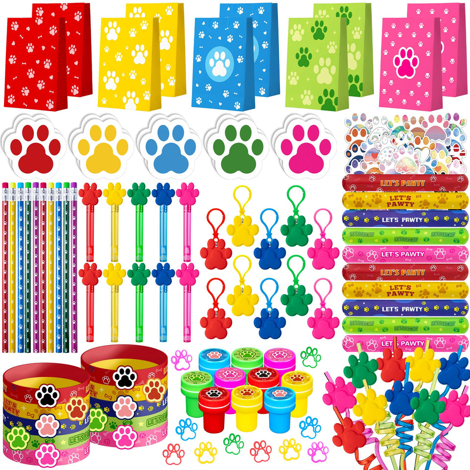 WHALEISLAND paw straws for kids' party refreshments and playful décor.