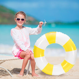 Whaline durable PVC float for casual poolside lounging