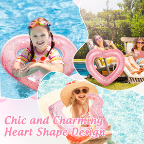 Whaline pool float supports up to 440 lb, sturdy for poolside summers.