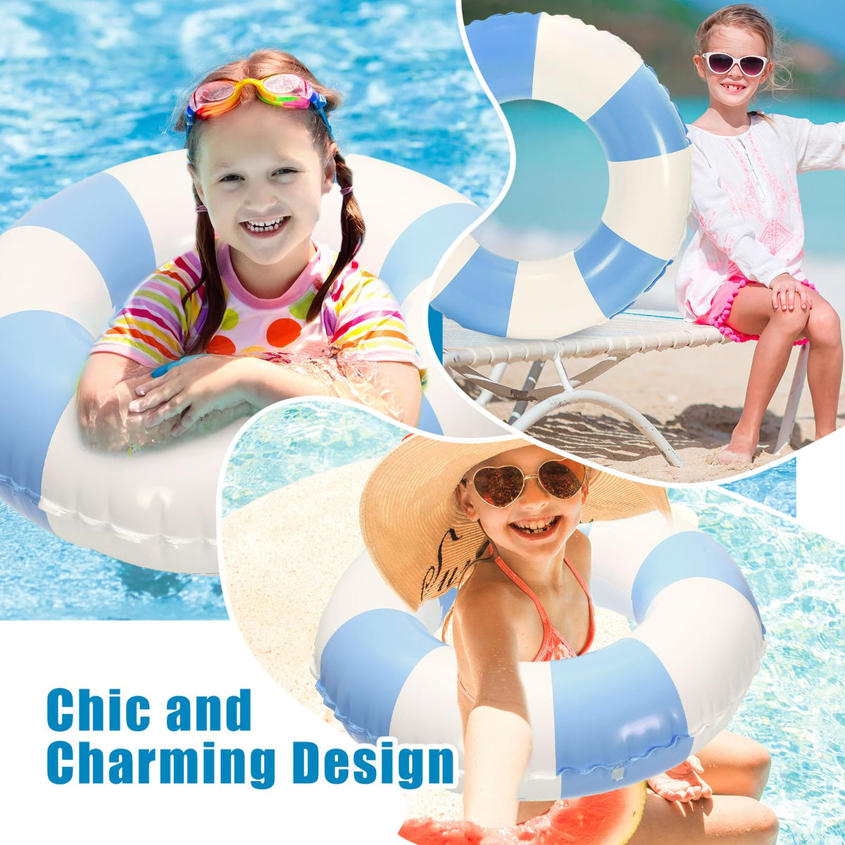 Whaline floats in a sunny pool setting ideal for summer gatherings