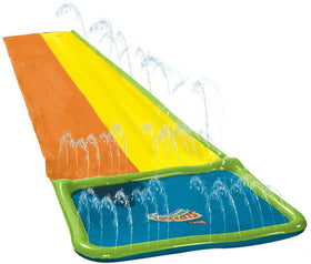 Wham-O Slip N Slide 18ft front view with vibrant colors for backyard fun