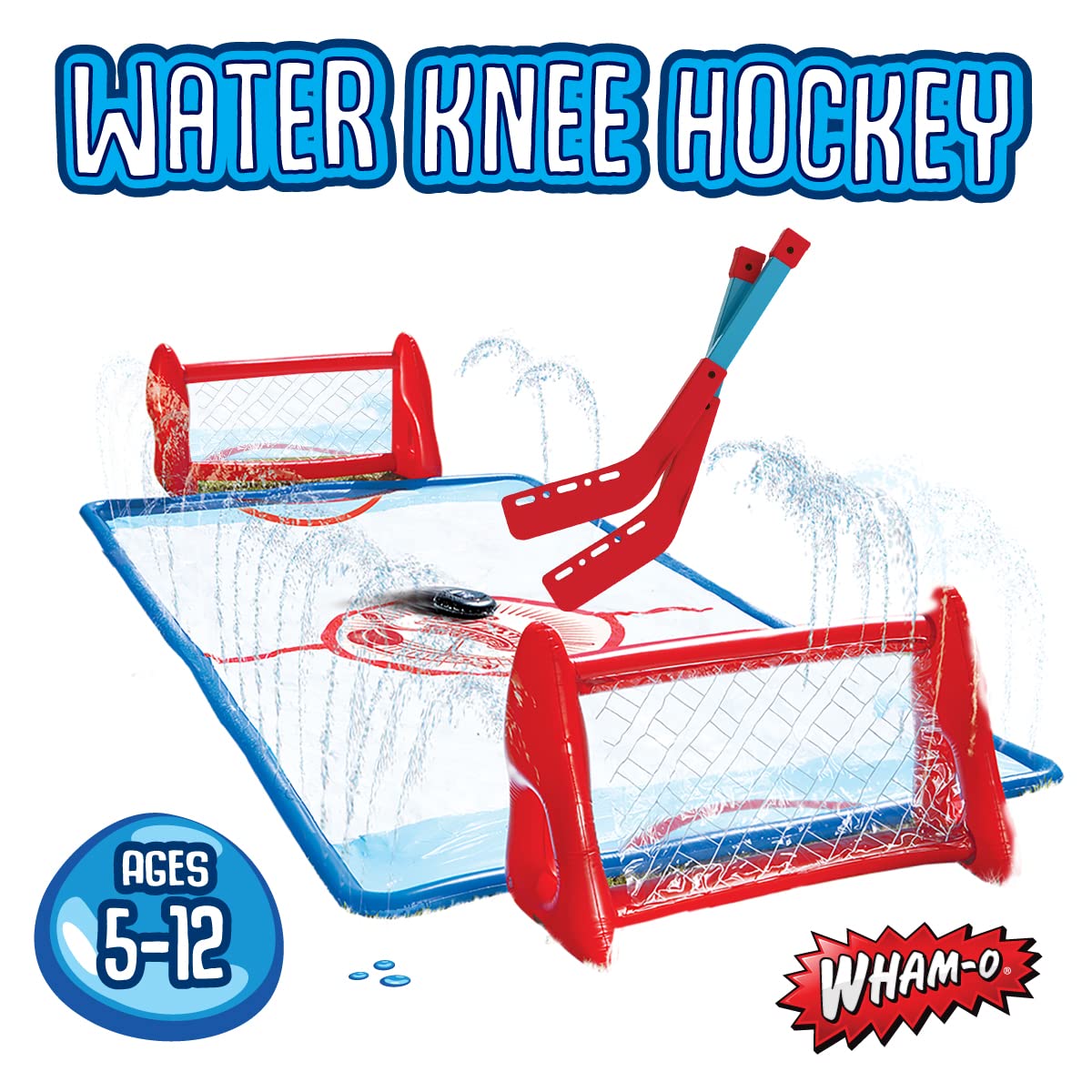 Wham-O Slip N Slide inflatable goals close-up ready for fast passes and scores