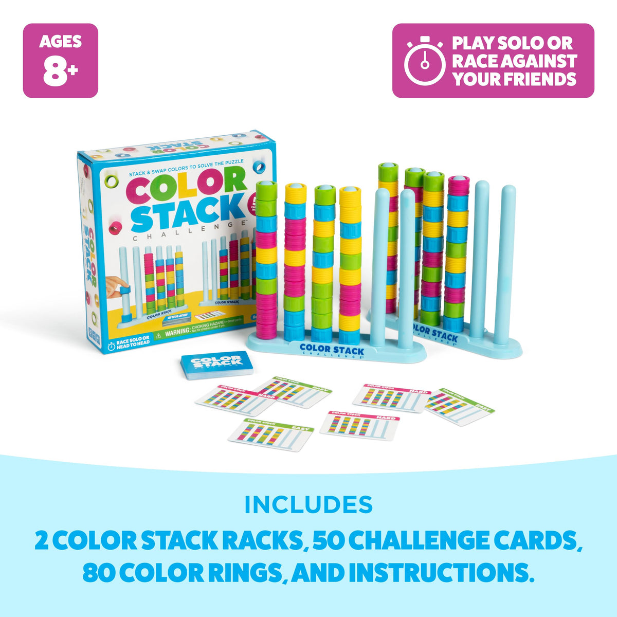 WHAT DO YOU MEME Color Stack Challenge cards guide players with clear challenges and replay value