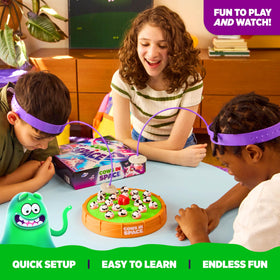 What Do You Meme? Cows In Space UFO headbands enable hands-free cow abductions during games.