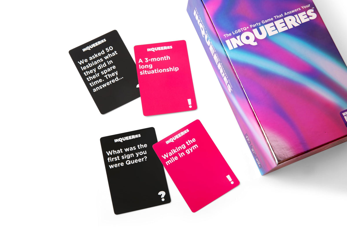 What Do You Meme? InQueeries holographic crown adds a celebratory centerpiece for game night.