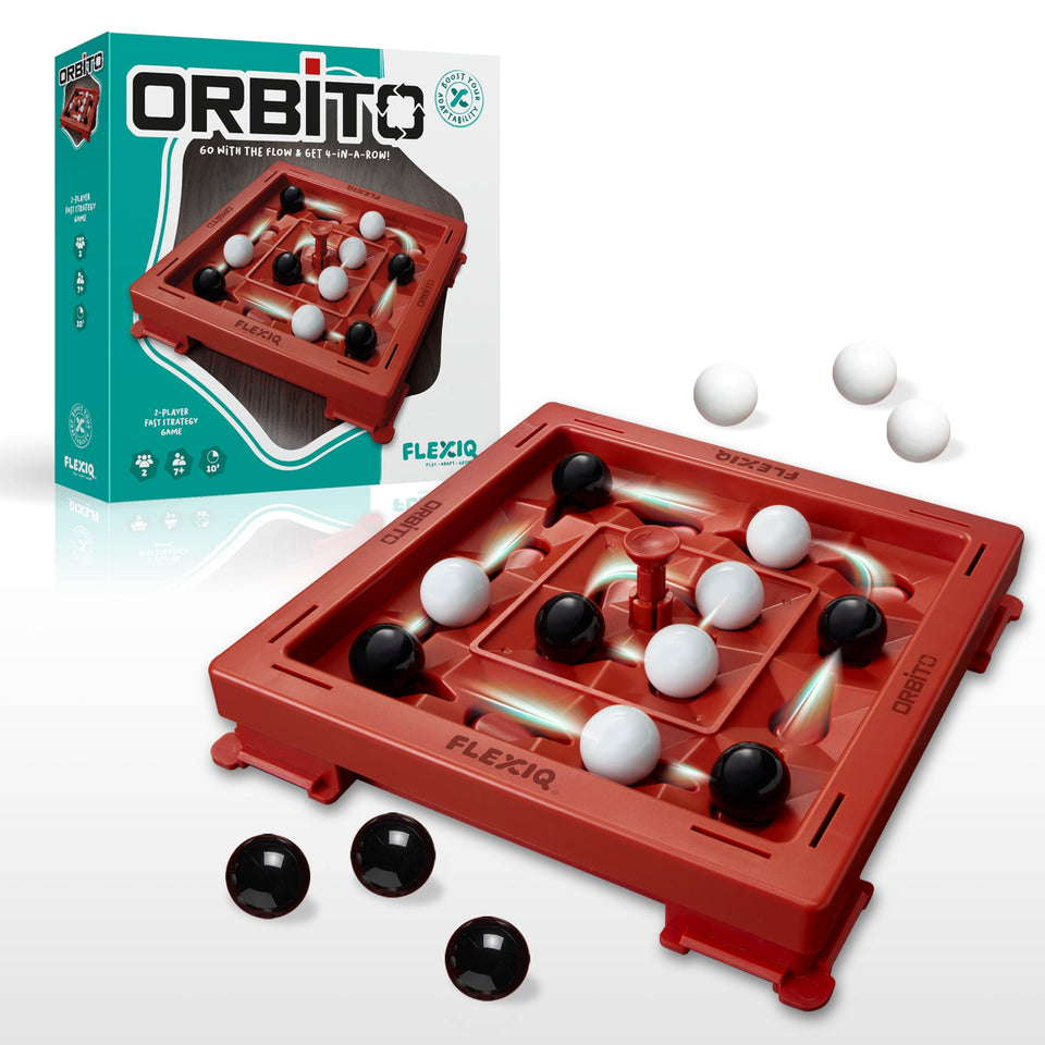WHAT DO YOU MEME? Orbito shifting-board in action enhances family play and strategy.