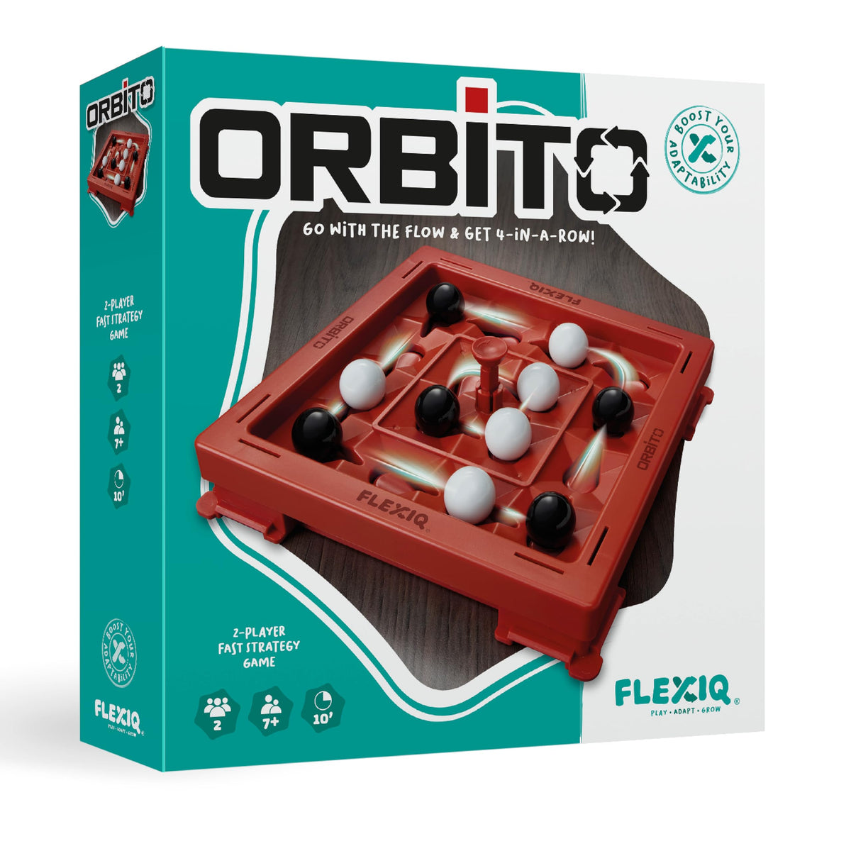 WHAT DO YOU MEME? Orbito two-player setup ideal for quick family game sessions.