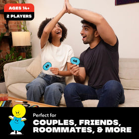 What Do You Meme? The Ultimate 2 Player Game cards show witty prompts to spark laughter.