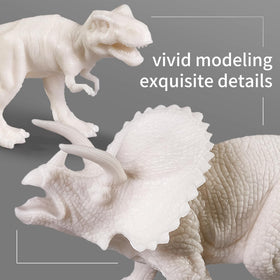 Whatstem 3D Dinosaurs painting kit gift-ready box enhances family art time.