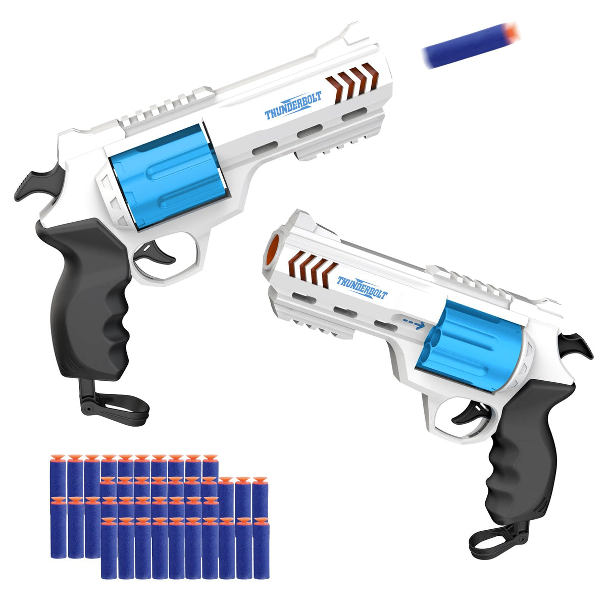 Whatstem two-pack blaster set on table for family outdoor play