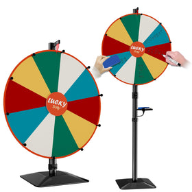WHAUU heavy duty prize wheel front view highlighting durable construction for events