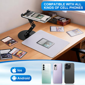 WhelvePoo carbon steel phone holder ensures sturdy, hands-free operation.