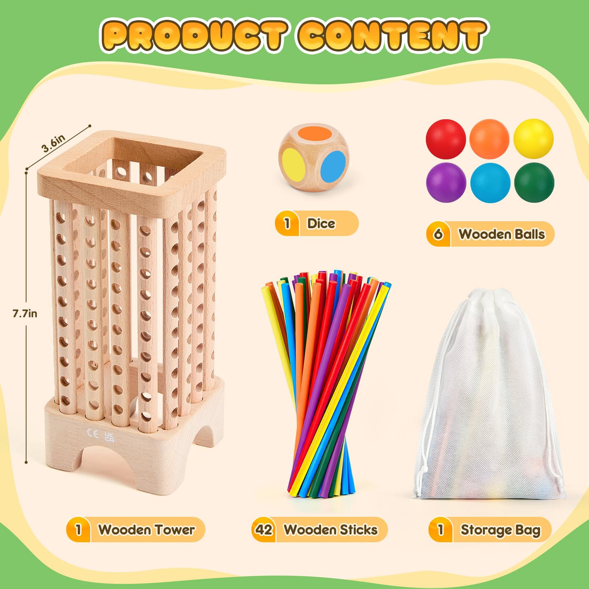 WhimsiPlay beech wood construction for durable family use