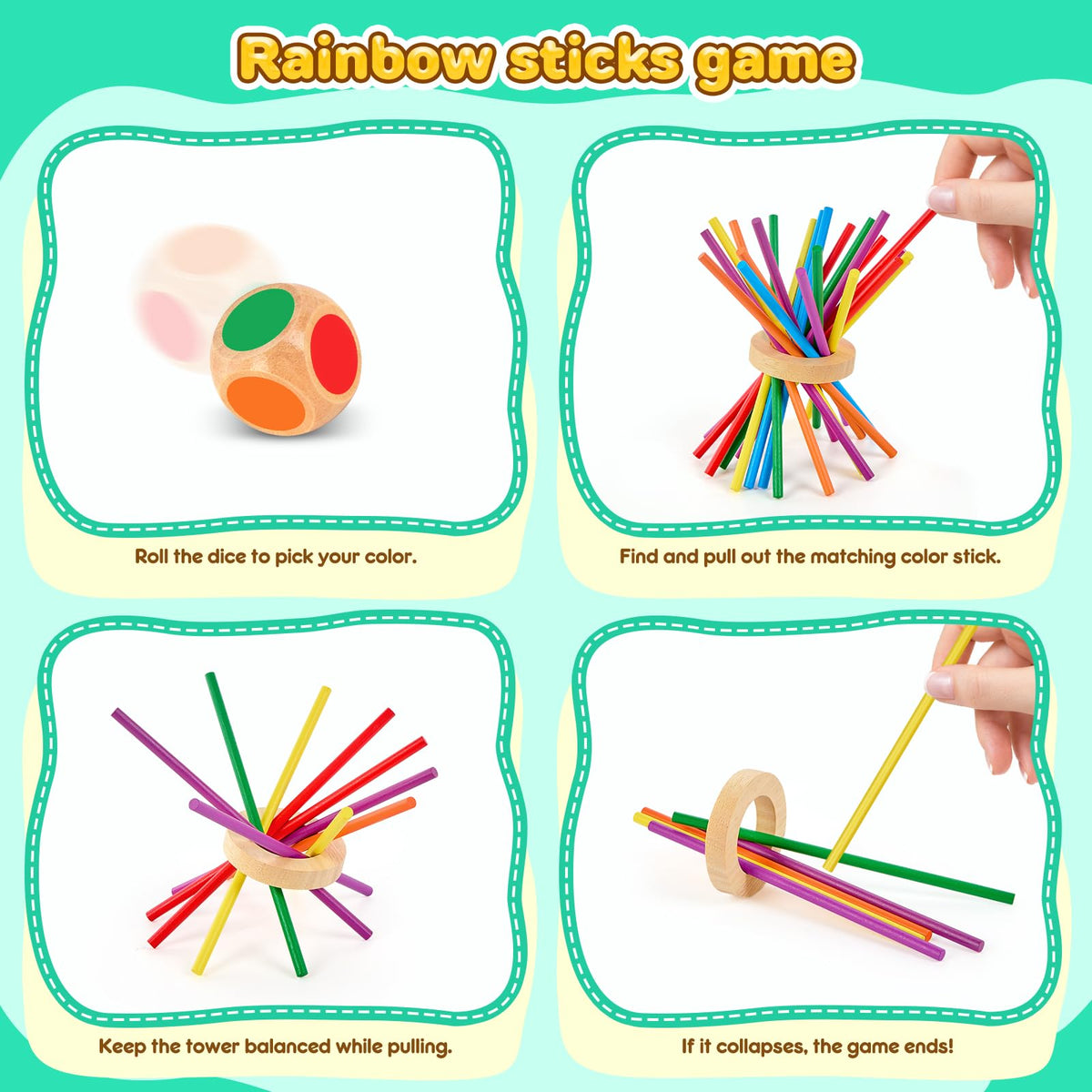 WhimsiPlay durable wooden toy with safe non-toxic finish.