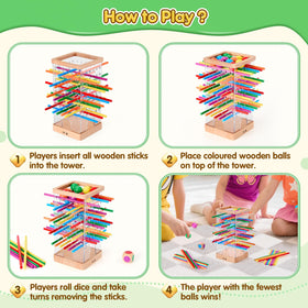 WhimsiPlay dice included to guide turns in a family-friendly setup.