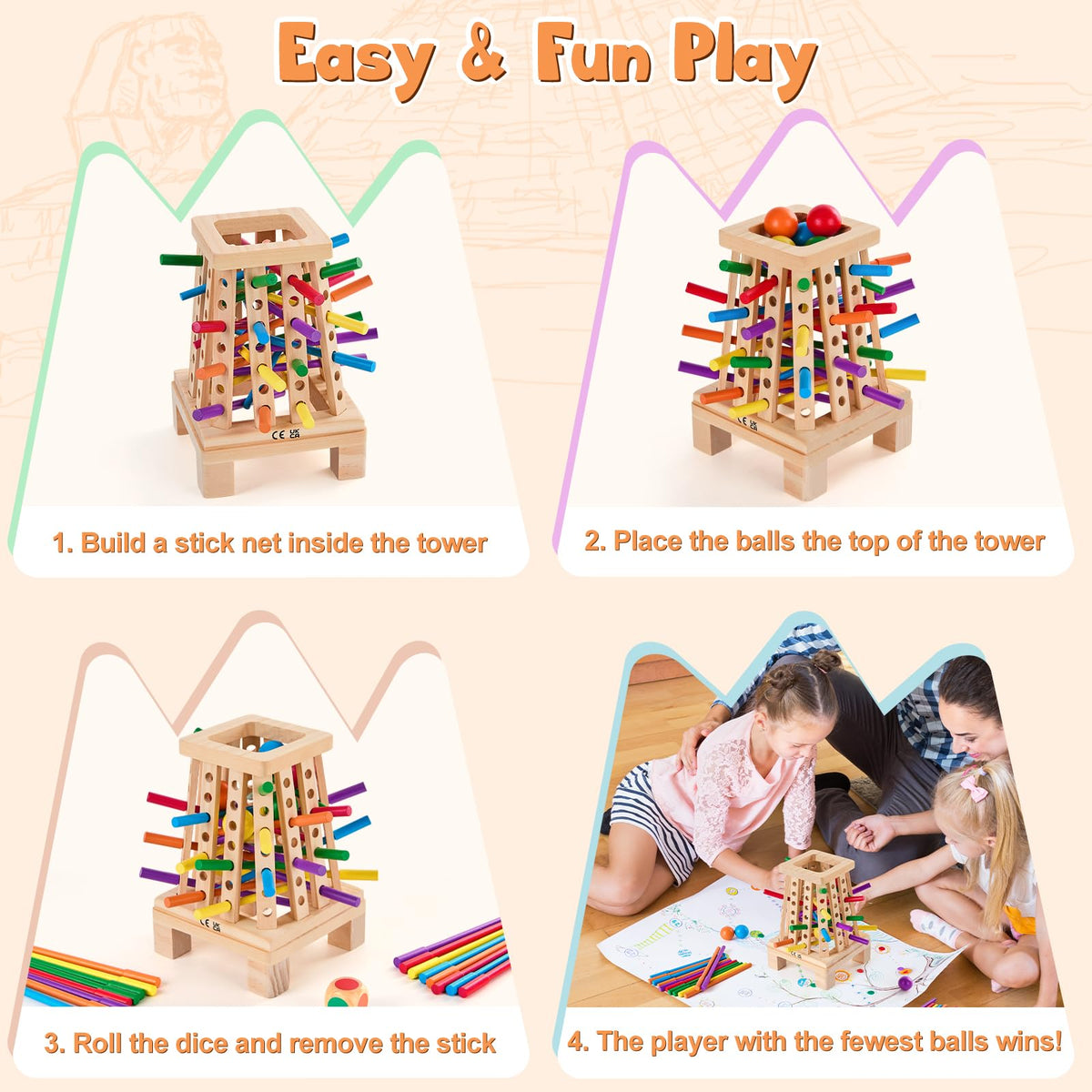 WhimsiPlay family game night scene invites collaboration and shared learning moments.