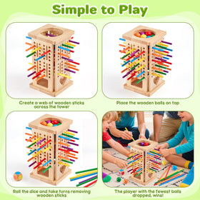 WhimsiPlay travel pouch keeps pieces organized on trips.