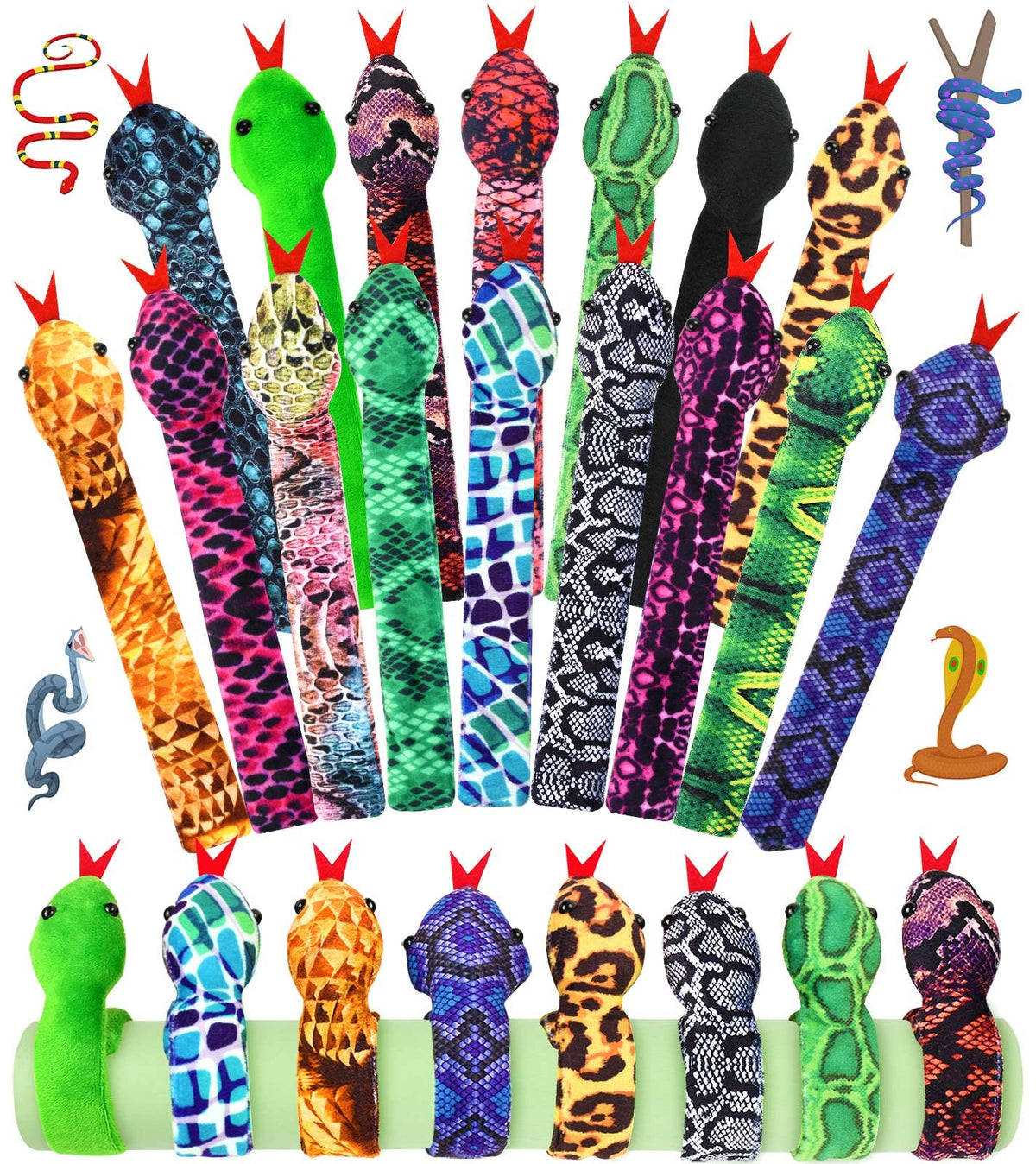 WhistenFla snake slap bracelet as a reptile party favor for celebrations