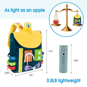 WHITE DOLPHIN TOYS Easy-clean machine washable backpack for busy families.