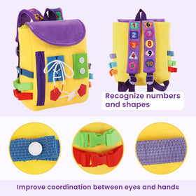 White Dolphin Toys toddler backpack learning activities fosters early math and counting