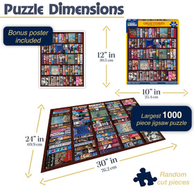 White Mountain 1000-piece large-pieces puzzle designed for easy handling and shared fun.