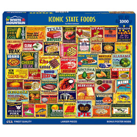 White Mountain state foods close-up showing vibrant colors, inviting calm assembly