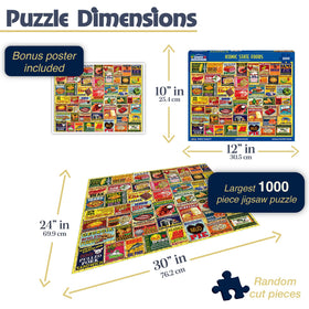 White Mountain puzzle artwork by Steve Cameron, inspiring family gatherings and nostalgic moments