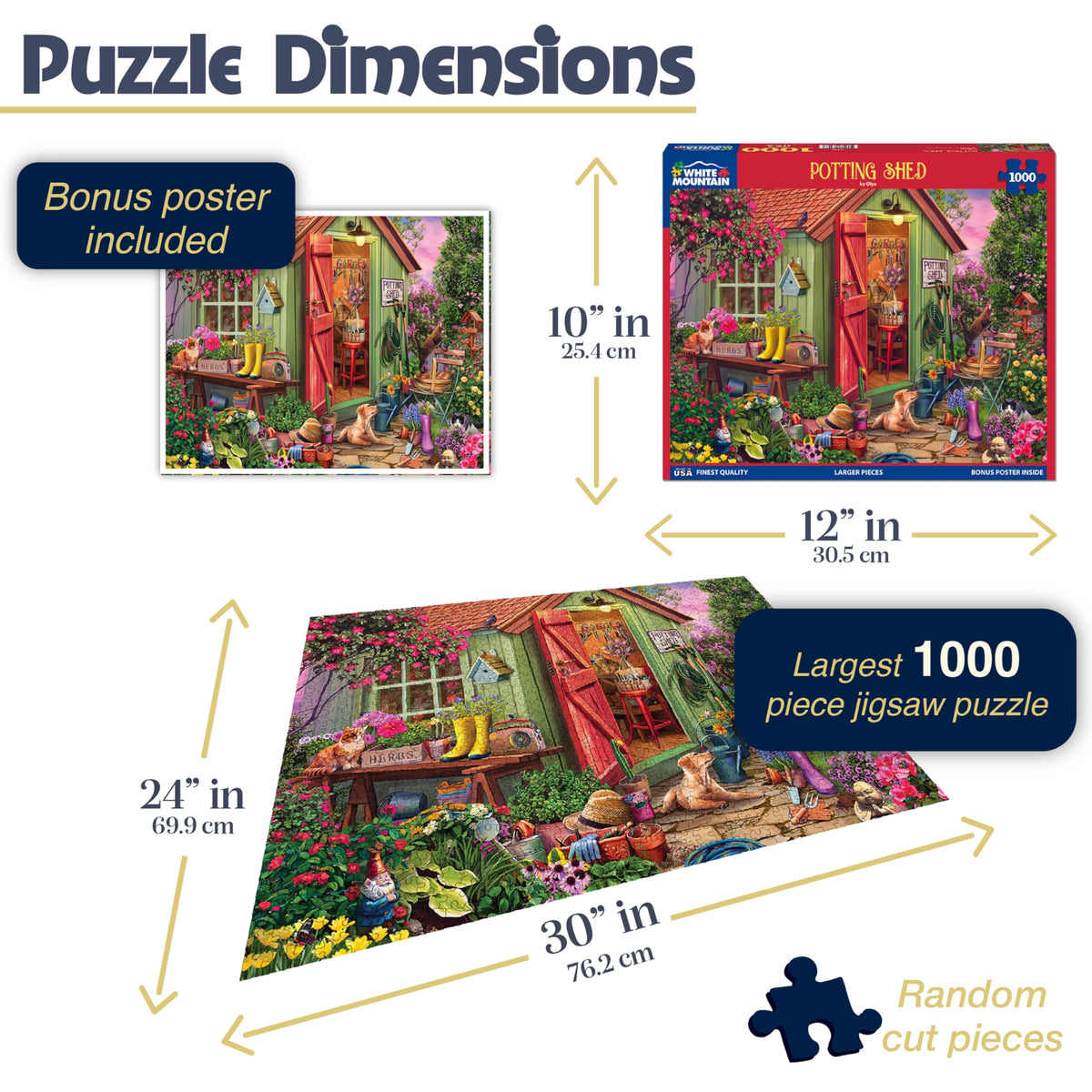 White Mountain artist Olya’s floral scene invites focused, enjoyable puzzling sessions.