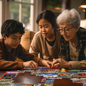 White Mountain Best Places America puzzle invites relaxed family evenings.