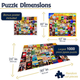 White Mountain Best Sellers 1000 pieces inviting hours of collaborative play.