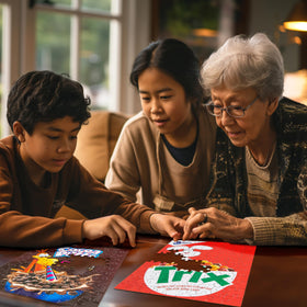 White Mountain Cheerios puzzle art invites family collaboration during puzzle time