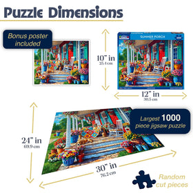 White Mountain Cozy Farm House puzzle with vibrant colors for cozy evenings