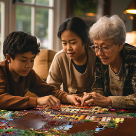 White Mountain David MacLean artwork puzzle sparks imagination