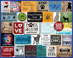White Mountain dog quotes collage cover puzzle, a vibrant gift for dog lovers